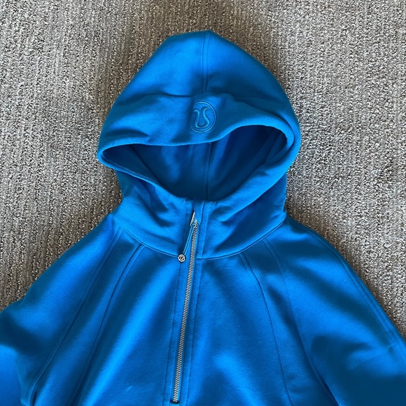Lululemon Scuba Oversized Half-Zip Hoodie Poolside Blue Size XS Small - Picture 8 of 8